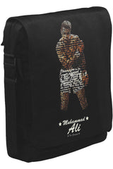 Muhammad Ali - Hard Punch Unisex Siyah Postacı Çanta