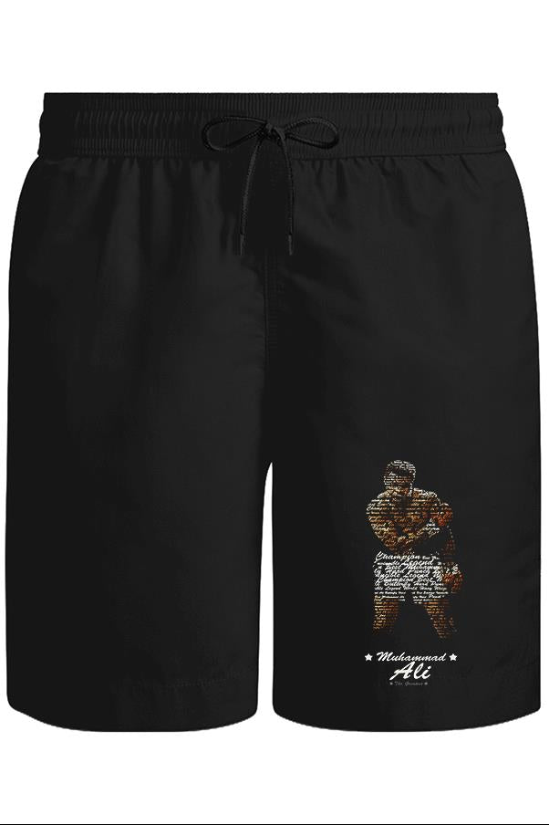 Muhammad Ali - Hard Punch Unisex Siyah Şort