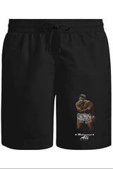 Muhammad Ali - Hard Punch Unisex Siyah Şort