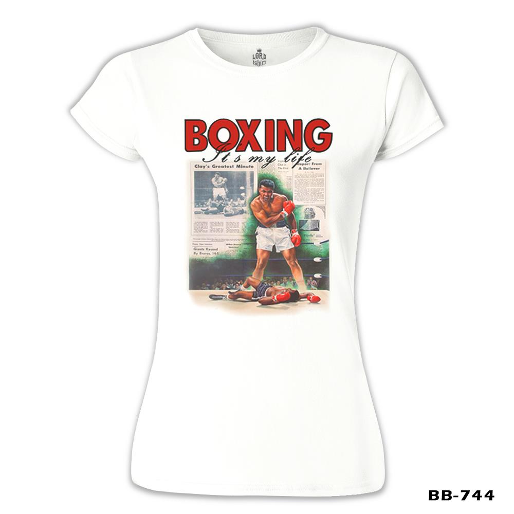 Muhammad Ali - My Life Beyaz Kadın Tshirt