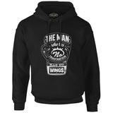 Muhammad Ali - The Man Who has Wings Siyah Erkek Fermuarsız Kapşonlu