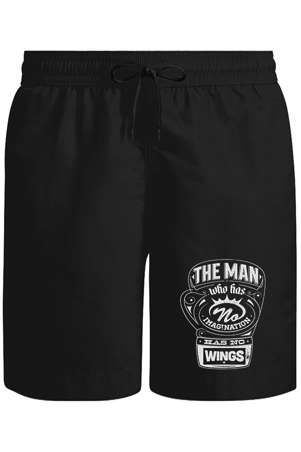 Muhammad Ali - The Man Who has Wings Unisex Siyah Şort