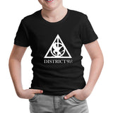 Multifandom Symbols - District Siyah Çocuk Tshirt