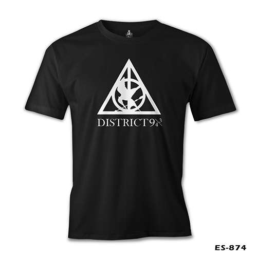 Multifandom Symbols - District Siyah Erkek Tshirt