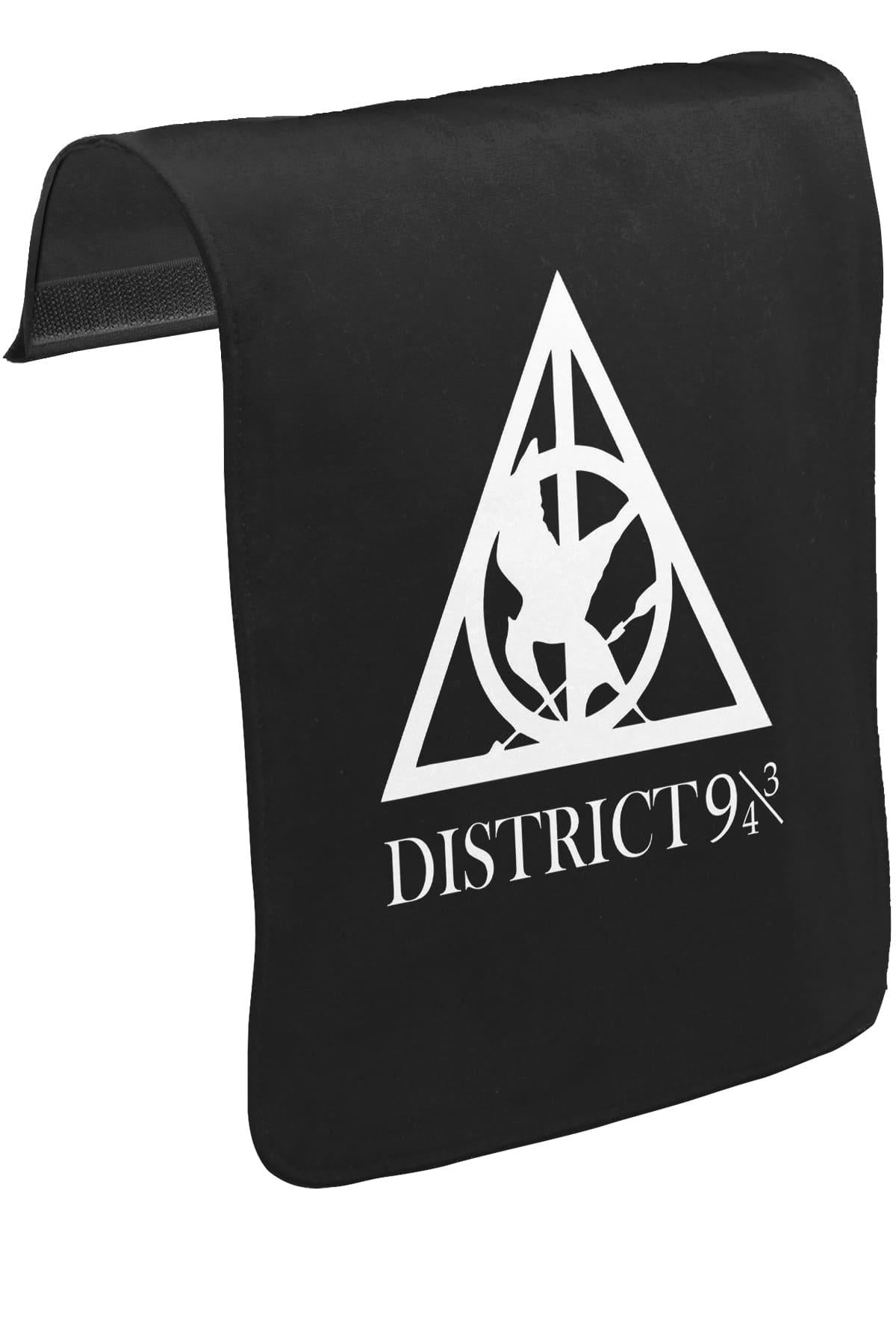Multifandom Symbols - District Unisex Siyah Tak-Çıkar Postacı Çanta Kapağı CK-874