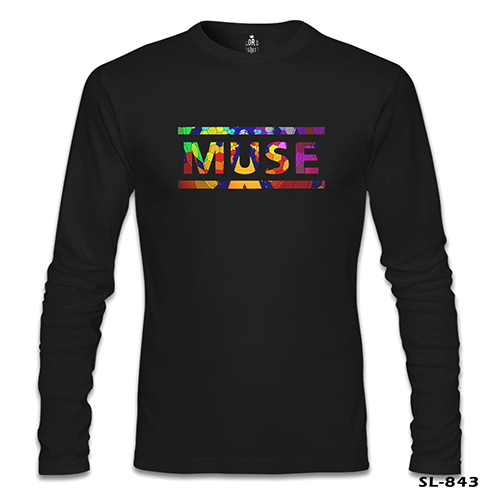 Muse - Cover Logo Siyah Erkek Sweatshirt