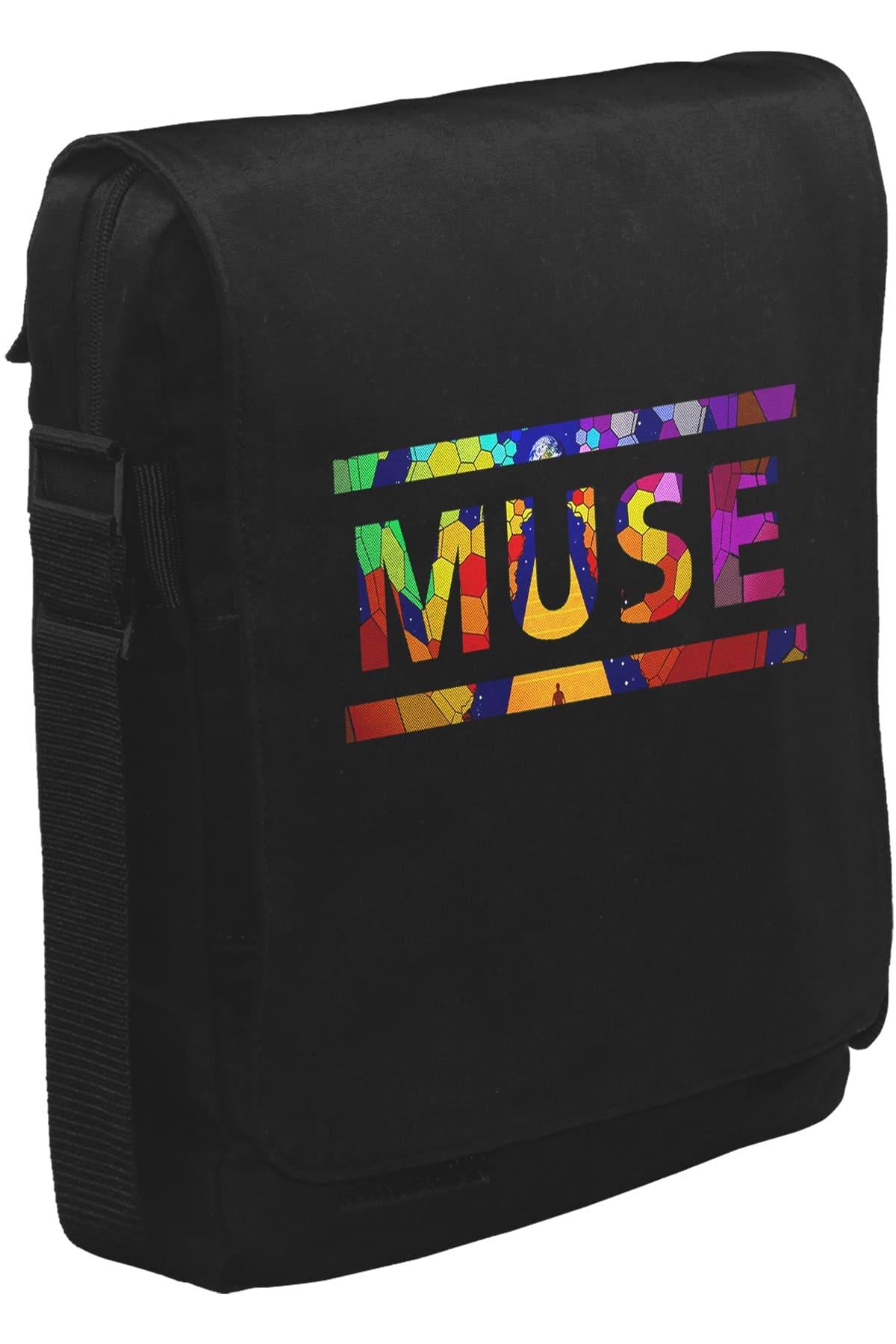 Muse - Cover Logo Unisex Siyah Postacı Çanta