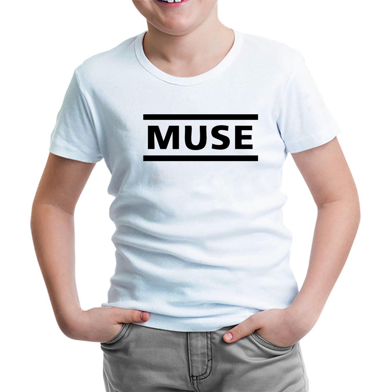 Muse - Logo Beyaz Çocuk Tshirt