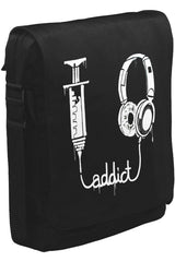Music Addict Unisex Siyah Postacı Çanta