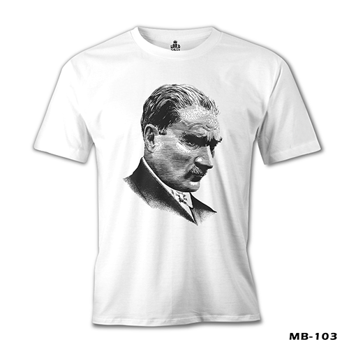 Mustafa Kemal Atatürk Beyaz Erkek Tshirt
