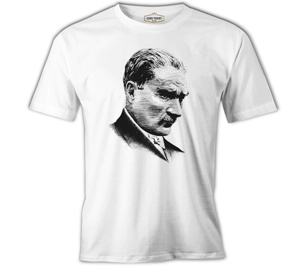 Mustafa Kemal Atatürk Beyaz Erkek Tshirt