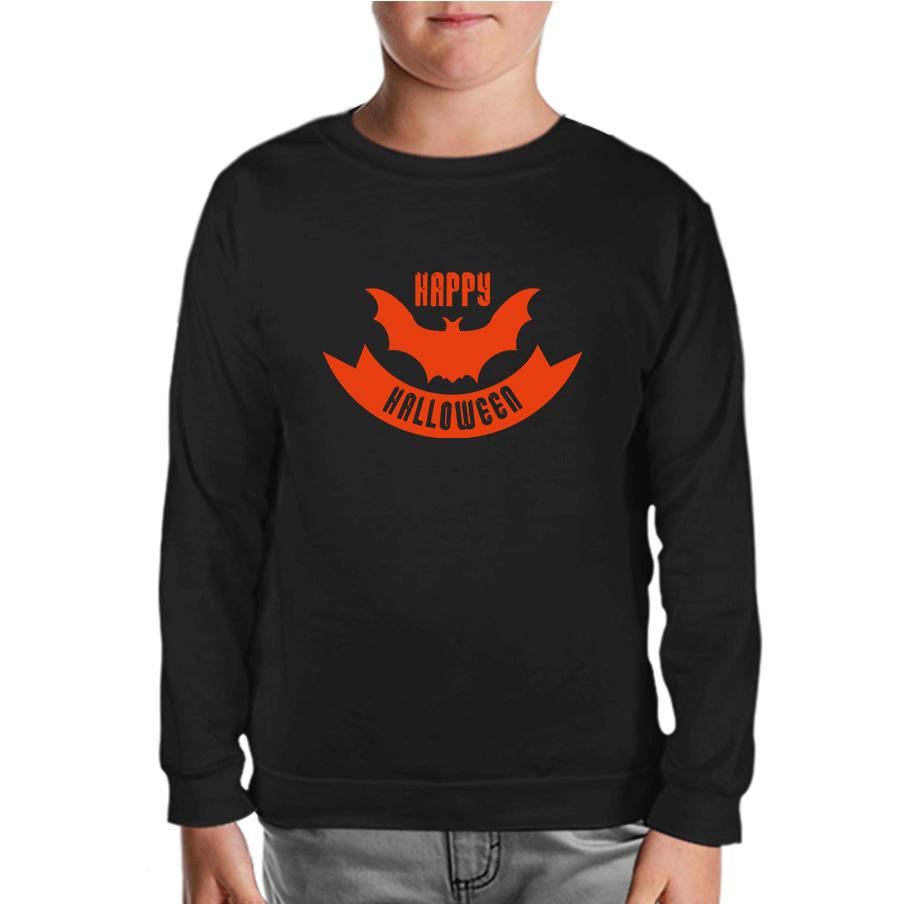 Happy Halloween Black Kids Sweatshirt 