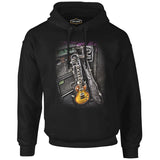 Music - Guitar Black Men's Zipperless Hoodie