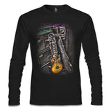 Music - Guitar Black Men's Sweatshirt