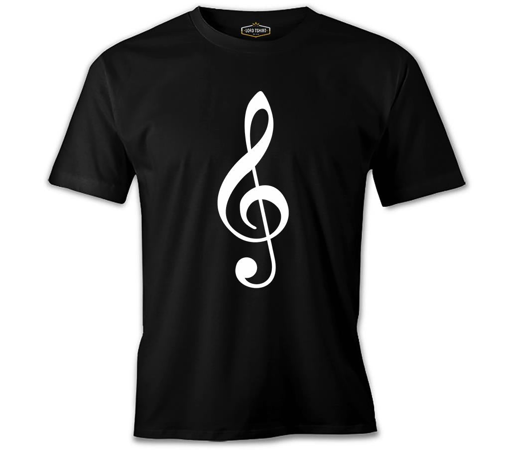 Müzik - Nota Siyah Erkek Tshirt