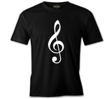 Müzik - Nota Siyah Erkek Tshirt
