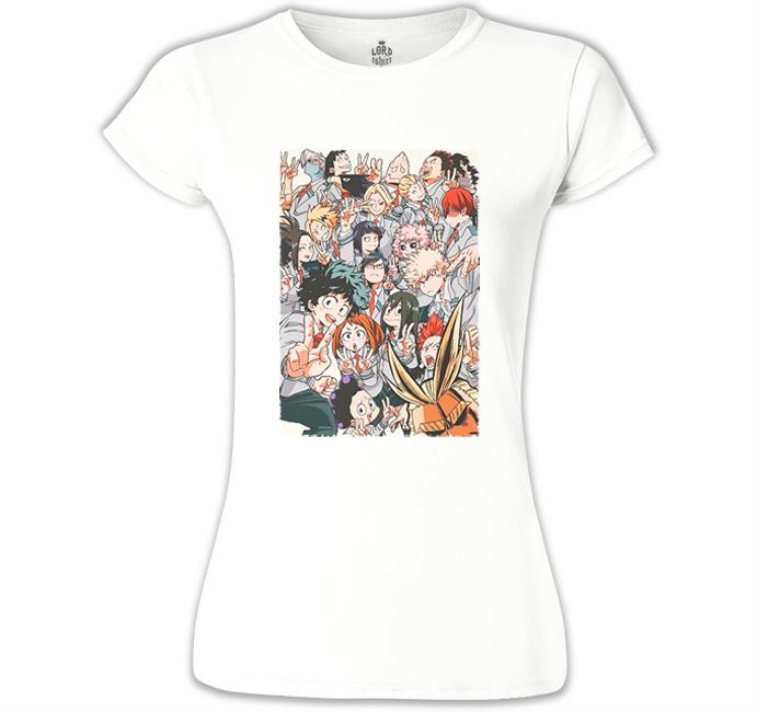 My Hero Academia Beyaz Kadın Tshirt