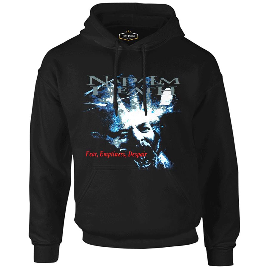Napalm Death - Fear Emptiness Despair Black Men's Zipperless Hoodie