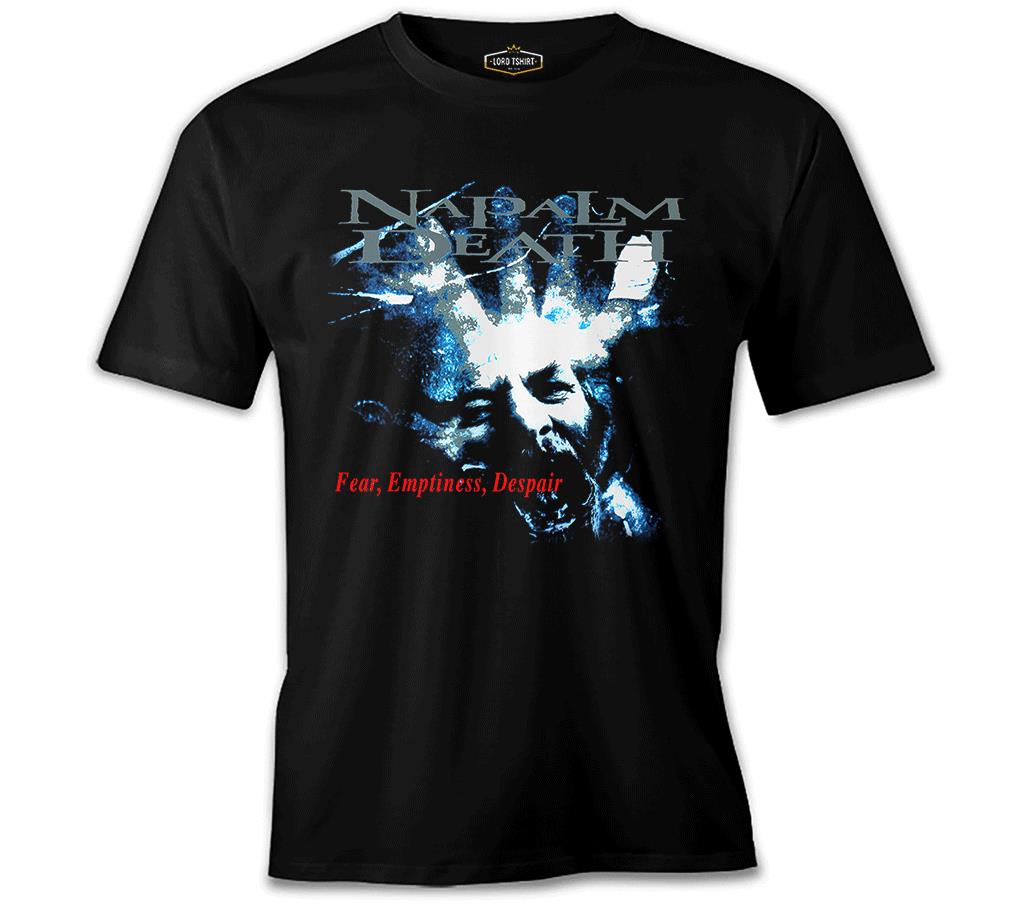 Napalm Death - Fear Emptiness Despair Siyah Erkek Tshirt