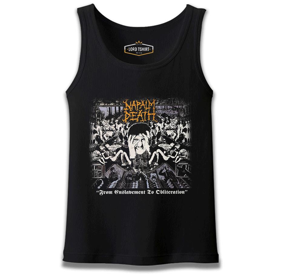Napalm Death - From Enslavement Siyah Erkek Atlet