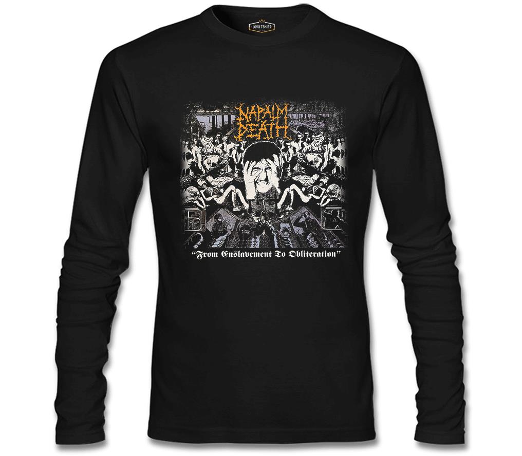 Napalm Death - From Enslavement Black Men's Sweatshirt