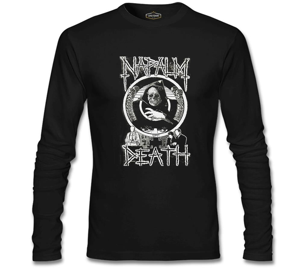 Napalm Death - Life? Siyah Erkek Sweatshirt