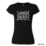 Napalm Death Siyah Kadın Tshirt