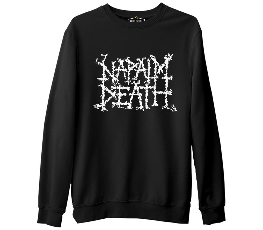 Napalm Death  Siyah Erkek Kalın Sweatshirt