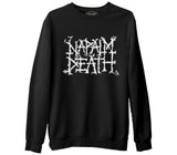 Napalm Death  Siyah Erkek Kalın Sweatshirt