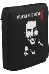 Narcos - Plata o Plomo II Unisex Siyah Postacı Çanta