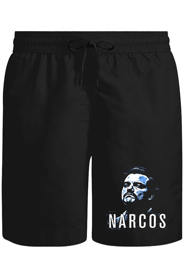 Narcos Unisex Siyah Şort