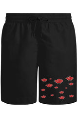 Naruto - Akatsuki Unisex Siyah Şort