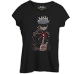 Naruto Gojo Saturo Black Women's Tshirt