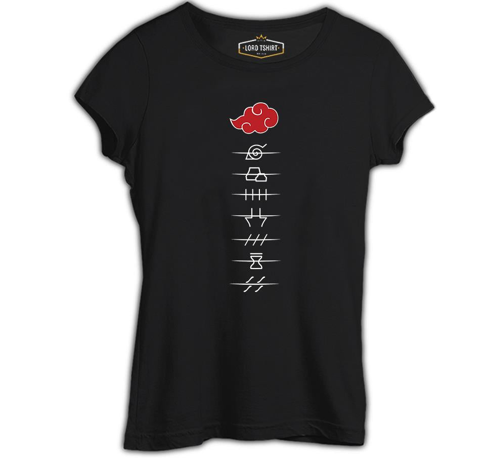 Naruto - Hidden Villages Akatsuki Black Women's Tshirt