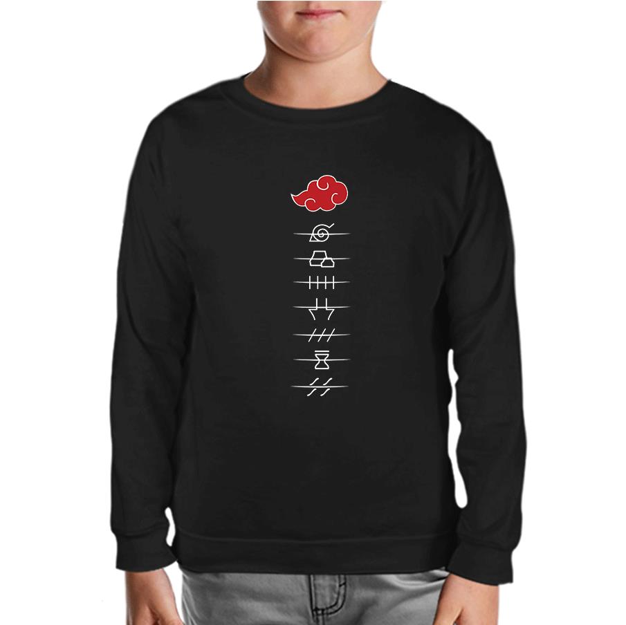 Naruto - Hidden Villages Akatsuki Black Kids Sweatshirt