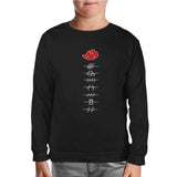 Naruto - Hidden Villages Akatsuki Black Kids Sweatshirt