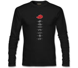 Naruto - Hidden Villages Akatsuki Siyah Erkek Sweatshirt