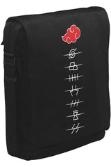 Naruto - Hidden Villages Akatsuki Unisex Siyah Postacı Çanta