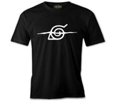 Naruto - Logo Scratched Black Men's Tshirt