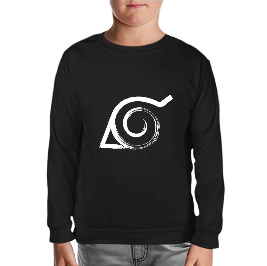 Naruto - Logo Black Kids Sweatshirt