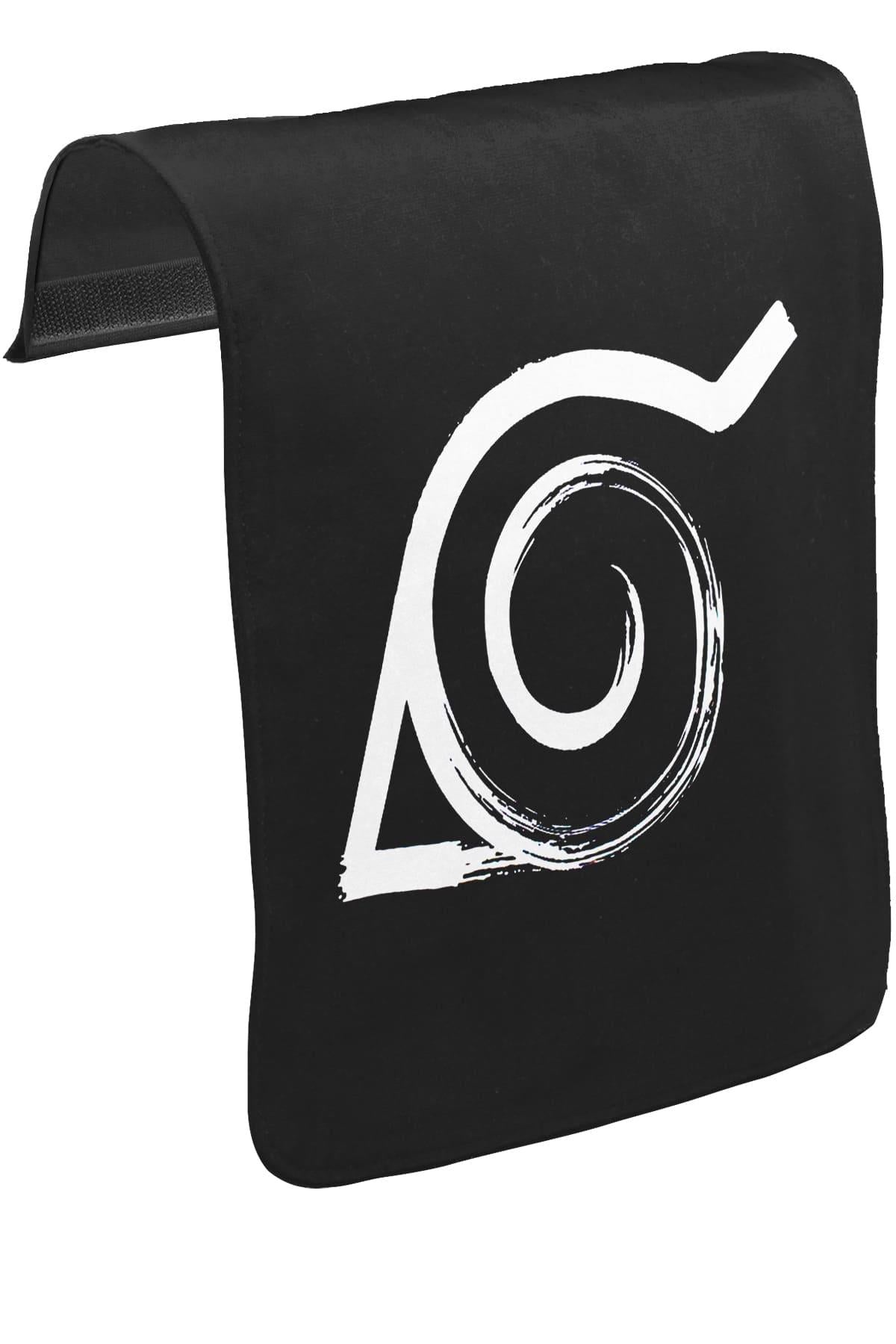 Naruto - Logo Unisex Siyah Tak-Çıkar Postacı Çanta Kapağı CK-1470
