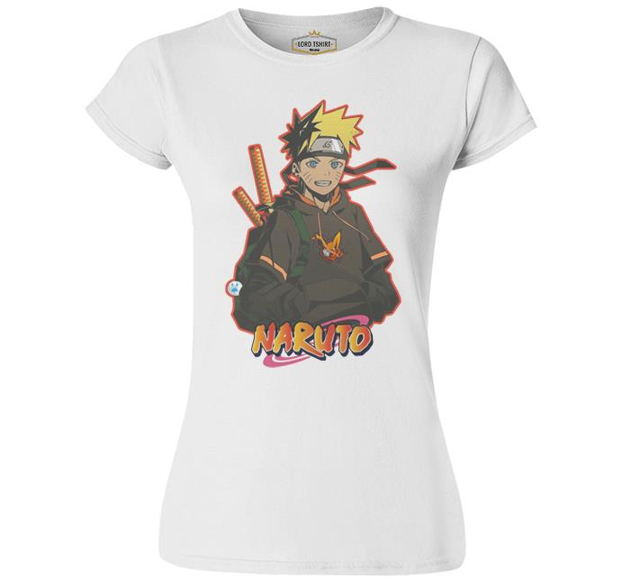 Naruto Ninja Beyaz Kadın Tshirt