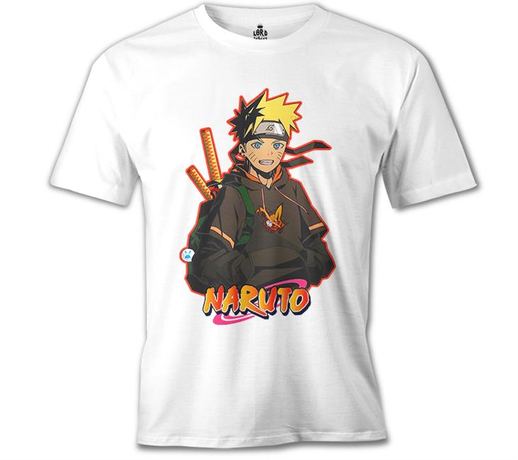 Naruto Ninja Beyaz Erkek Tshirt