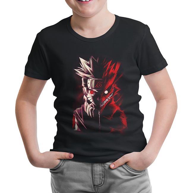 Naruto - Storm Siyah Çocuk Tshirt
