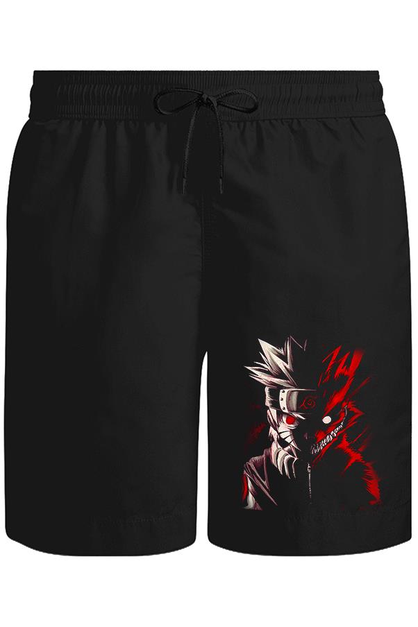 Naruto - Storm Unisex Siyah Şort