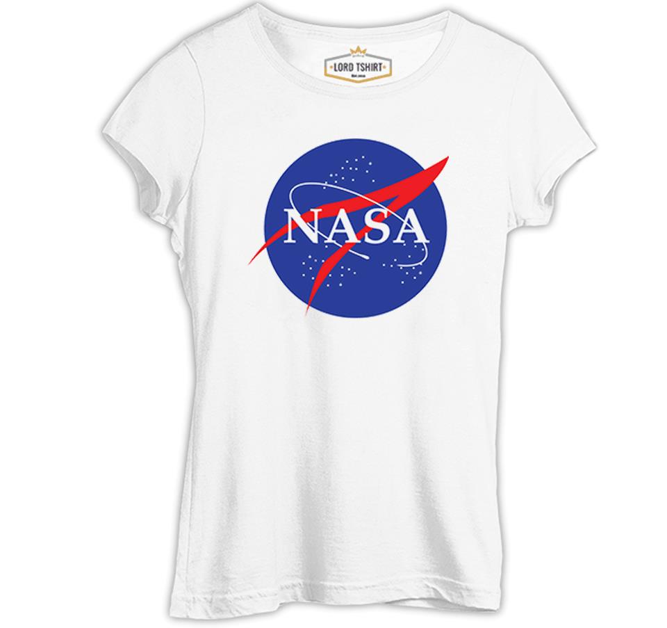 Nasa - Beyaz Bayan Tshirt