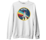 Nasa - Rainbow White Men's Thick Sweatshirt