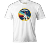Nasa - Gökkuşağı Beyaz Erkek Tshirt