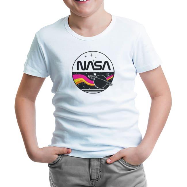 NASA - Milky Way White Kids Tshirt