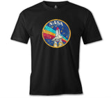 Nasa - Rocket Siyah Erkek Tshirt